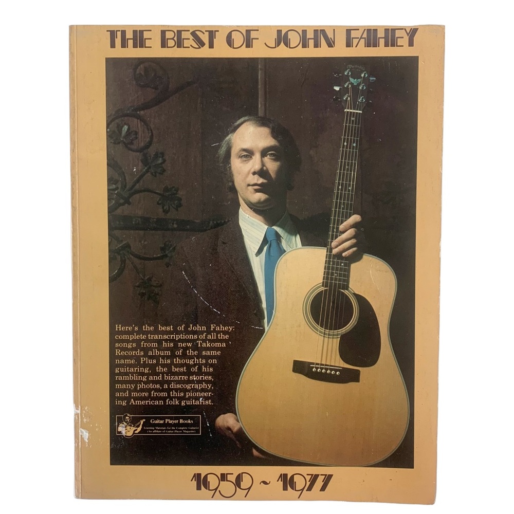 The Best of John Fahey 1959-1977 rare book published ‘78 guitar Takoma records